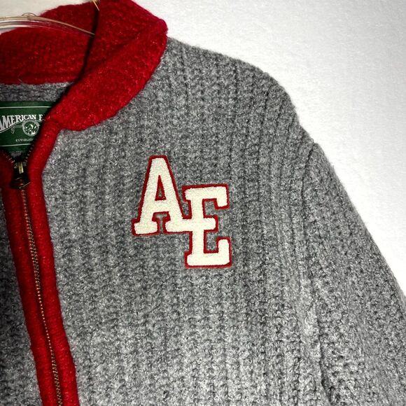 NWT AE American Eagle Outfitters Women's Size M Varsity Knit Jacket‎ Sweater - Picture 6 of 9